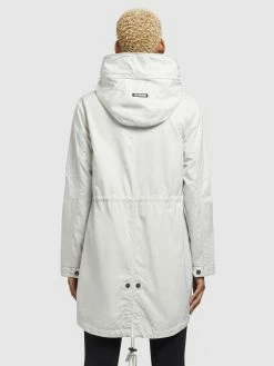 Khujo Parkas Parka Mi-saison Dayes Femme Blanc Cassé -Magasin de vêtements Khujo pas cher b53776e3f32d08e4c5a24aa904dca98d