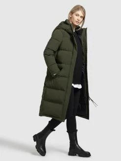 Khujo Manteaux Dhiver Manteau D’hiver Dakota Femme Vert Foncé -Magasin de vêtements Khujo pas cher b56f64ce1b8562265ec8350aa5802399