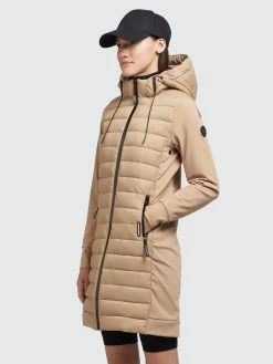Khujo Manteaux Dhiver Manteau D’hiver RUTH MATT Femme Beige -Magasin de vêtements Khujo pas cher b63b21504e4303accc2e10810a2c07bf