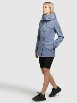 Khujo Parkas Parka Mi-saison ELST Femme Bleu -Magasin de vêtements Khujo pas cher b8f0196bc3c1a63724db3d42e1b03f8e