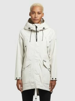 Khujo Manteaux De Mi-saison Manteau Mi-saison AIRA Femme Gris Clair -Magasin de vêtements Khujo pas cher b9608f3a1dd862ba317b0d20f51e3e65