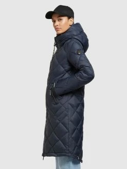 Khujo Manteaux De Mi-saison Manteau Mi-saison Zarita Femme Bleu Foncé -Magasin de vêtements Khujo pas cher baf7fe76f37396bf3abd8dc1a5786ad2