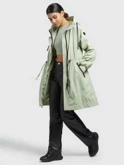 Khujo Manteaux De Mi-saison Manteau Mi-saison Silica Femme Vert Pastel -Magasin de vêtements Khujo pas cher bbb179dbb2452eb1446ad917551a2102