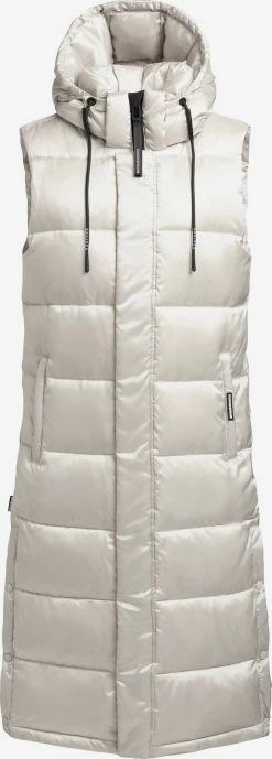 Khujo Vestes Sans Manches Gilet Tourin Femme Blanc Perle
