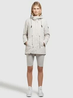 Khujo Vestes De Mi-saison Veste Mi-saison CAIMA Femme Gris Clair -Magasin de vêtements Khujo pas cher bcf56bf56006b432075158d826f3b7f3