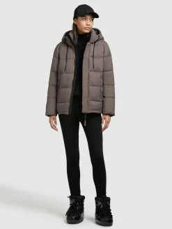 Khujo Vestes Dhiver Veste D’hiver Evona Femme Marron -Magasin de vêtements Khujo pas cher bd1363aebc4671cd8a537cbc0c2f2df3