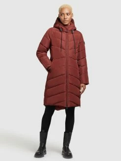 Khujo Manteaux Dhiver Manteau D’hiver Huba Femme Rouge Carmin -Magasin de vêtements Khujo pas cher bd6641346a03cbdbf345d12e6614c1d6
