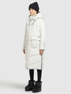 Khujo Manteaux Dhiver Manteau D’hiver Elvita Femme Blanc Cassé -Magasin de vêtements Khujo pas cher be1f6209a4f7887558a51fc775700895
