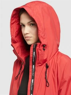 Khujo Vestes De Mi-saison Veste Mi-saison BLAIR Femme Rouge -Magasin de vêtements Khujo pas cher be7bb68ea4cbc86c3da4366fe138eac2