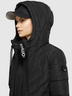 Khujo Manteaux De Mi-saison Manteau Mi-saison Mugg Femme Noir -Magasin de vêtements Khujo pas cher bf6ddfb93f48d86f1c7c2f179bec4e53