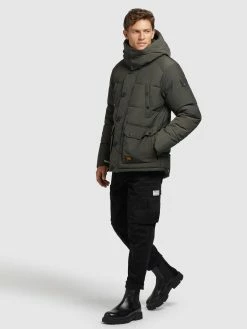 Khujo Vestes Dhiver Veste D’hiver Primero Homme Kaki -Magasin de vêtements Khujo pas cher c24598595c1186951c11d1b13c2761f3