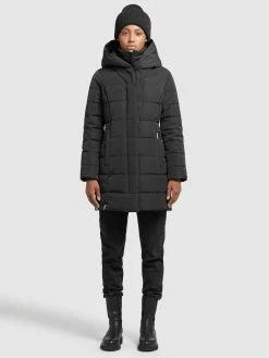 Khujo Manteaux Courts Manteau D’hiver Floyt Femme Noir -Magasin de vêtements Khujo pas cher c417875a20caf46f4bab215cf26ccb29