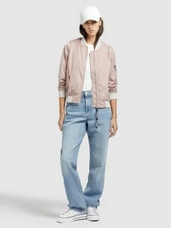 Khujo Vestes De Mi-saison Veste Mi-saison STENCE Femme Rose -Magasin de vêtements Khujo pas cher c588fe5f08ff64b4613321cf45996931