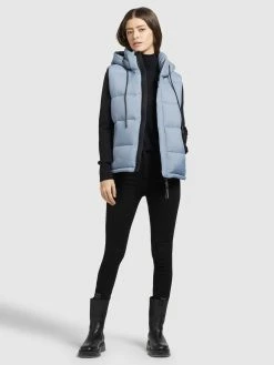Khujo Vestes Sans Manches Gilet Eden Femme Bleu Clair -Magasin de vêtements Khujo pas cher c5ab84b23b190d2bdd4500abcb9f3e13
