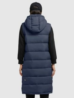 Khujo Vestes Sans Manches Gilet Tourin Femme Marine -Magasin de vêtements Khujo pas cher c99a3197d4dfddb3064beeb0483f1d5b