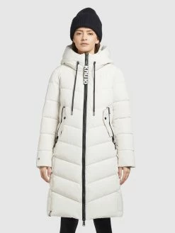 Khujo Manteaux De Mi-saison Manteau Mi-saison Klayd Femme Blanc Cassé -Magasin de vêtements Khujo pas cher cecd81d0ba71cb178058a3bd6e9b7b6f
