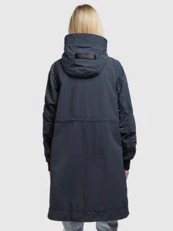 Khujo Manteaux De Mi-saison Manteau Mi-saison SILICA Femme Gris Foncé -Magasin de vêtements Khujo pas cher cf68f28528618b22c50cc7e835cd56d9