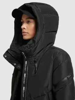 Khujo Manteaux De Mi-saison Manteau Mi-saison Sonje3 Femme Noir -Magasin de vêtements Khujo pas cher cff63de1cc9c48bf4a82e27610aaf5e1