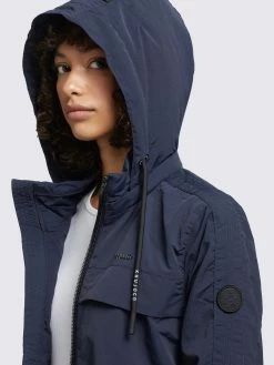 Khujo Manteaux De Mi-saison Manteau Mi-saison Voya3 Femme Bleu Foncé -Magasin de vêtements Khujo pas cher d01c9c4c576a928899debfc9ffec7eec