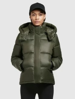 Khujo Vestes Dhiver Veste D’hiver Valona Femme Vert Foncé -Magasin de vêtements Khujo pas cher d241ace8e8c23a9b6f4ff12b309c79a7