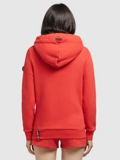 Khujo Sweats à Capuche Sweat-shirt Rhabea Femme Rouge Orangé -Magasin de vêtements Khujo pas cher d3012883615bc97cdcb00eccc8cb2cd8