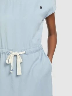 Khujo Robes Dété Robe D’été HEDIYE Femme Bleu -Magasin de vêtements Khujo pas cher d31689ee0e324a51622f98b0c4362f3a