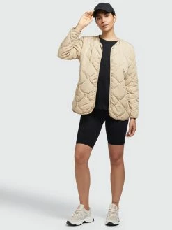 Khujo Vestes De Mi-saison Veste Mi-saison Yuna Femme Beige -Magasin de vêtements Khujo pas cher d8997dc0ade483d49f64e91489906756