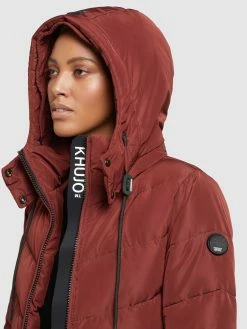 Khujo Manteaux Dhiver Manteau D’hiver Huba Femme Rouge Carmin -Magasin de vêtements Khujo pas cher d914fa49ca464398523789cdb1b0905d