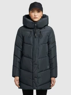 Khujo Vestes Dhiver Veste D’hiver Jordis 4 Femme Bleu Foncé -Magasin de vêtements Khujo pas cher d9457ad764f8331d1e32e88349bc821e