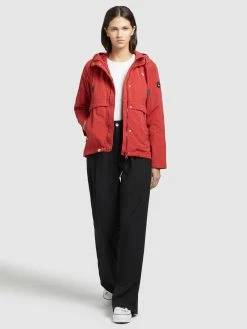 Khujo Vestes De Mi-saison Veste Mi-saison ZAHIRA3 Femme Rouge -Magasin de vêtements Khujo pas cher d9b4c04c593ebc3d7bd2f855ee6a96fe