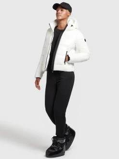 Khujo Vestes Dhiver Veste D’hiver Fala Femme Blanc -Magasin de vêtements Khujo pas cher d9c6beeea9ad7414f521f9c684ba95e3