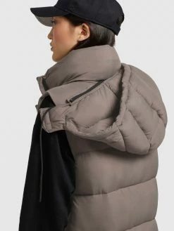 Khujo Vestes Sans Manches Gilet Tourin Femme Marron -Magasin de vêtements Khujo pas cher dad6caba1627ded8fe621feff57307a6