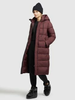 Khujo Manteaux Dhiver Manteau D’hiver Julina Femme Rouge Foncé -Magasin de vêtements Khujo pas cher db48c71a7c83058b94ddc9296541cc51