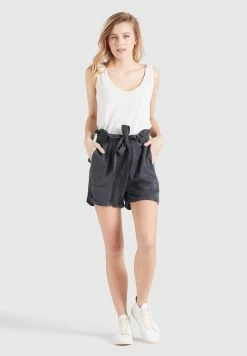 Khujo Shorts Loosefit Pantalon Poppy Femme Gris Foncé -Magasin de vêtements Khujo pas cher dc1413785496933ca195adb733ddfbe6