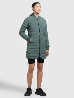 Khujo Vestes De Mi-saison Veste Mi-saison Greta Femme Vert Foncé -Magasin de vêtements Khujo pas cher dd4b403325b104294e8ee7132e2b87f6
