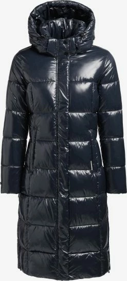 Khujo Manteaux Dhiver Manteau D’hiver Tonka Femme Bleu Foncé