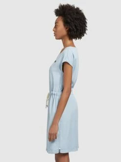 Khujo Robes Dété Robe D’été HEDIYE Femme Bleu -Magasin de vêtements Khujo pas cher e06f75b29da095bfa08b1e0991825c94