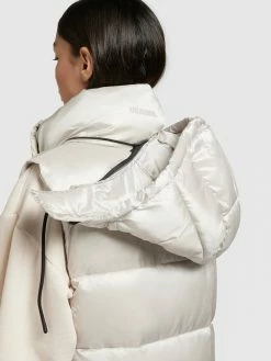 Khujo Vestes Sans Manches Gilet Tourin Femme Blanc Perle -Magasin de vêtements Khujo pas cher e2a36c77de928d3ed00af5d5ba1d3c0c