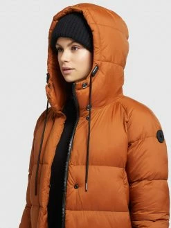 Khujo Manteaux Dhiver Manteau D’hiver LAMERA Femme Orange -Magasin de vêtements Khujo pas cher e35fc50eec97084127024fabc9688967