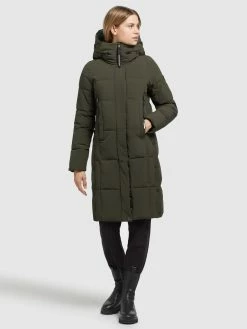 Khujo Manteaux De Mi-saison Manteau Mi-saison Namita Femme Vert Foncé -Magasin de vêtements Khujo pas cher e38384567502b0a322f01e480e6e92e8