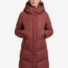 Khujo Manteaux Dhiver Manteau D’hiver Limetta Femme Rouge Rouille -Magasin de vêtements Khujo pas cher e564d2503859700b79c564655555243b