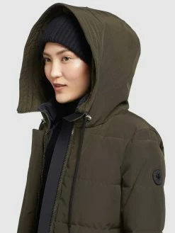 Khujo Manteaux Courts Manteau D’hiver Mats Femme Vert Foncé -Magasin de vêtements Khujo pas cher e93abfbabbeec7fb9397732d6046c073