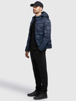 Khujo Vestes De Mi-saison Veste Mi-saison Remo Homme Bleu Foncé -Magasin de vêtements Khujo pas cher eccb207148534468f576d6534590c21a