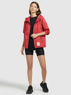 Khujo Vestes De Mi-saison Veste Mi-saison ROLAVA Femme Rouge -Magasin de vêtements Khujo pas cher ed8f7c0116254f191e72018117b11f31