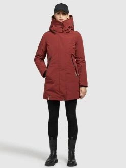 Khujo Vestes Dhiver Veste D’hiver Viona 3 Femme Rouge Rouille -Magasin de vêtements Khujo pas cher ef071a5229469557b31ab3558c3a0edb