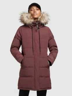 Khujo Manteaux Dhiver Manteau D’hiver Cloren Femme Rouge Foncé -Magasin de vêtements Khujo pas cher ef26954d84caac8289b4528bf6bed68a