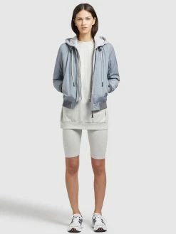 Khujo Vestes De Mi-saison Veste Mi-saison PERSEE Femme Bleu Clair / Gris -Magasin de vêtements Khujo pas cher f163764246dd5bef8c09afe808984695