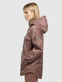 Khujo Vestes De Mi-saison Veste Mi-saison PRAYATA Femme Marron -Magasin de vêtements Khujo pas cher f31f79002e37ec28e27a57a719621823