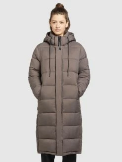 Khujo Manteaux Dhiver Manteau D’hiver Julina Femme Sépia -Magasin de vêtements Khujo pas cher f36ada60e7d8f3e7ddcf60fbb5726207