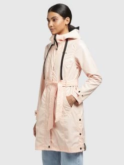 Khujo Manteaux De Pluie Manteau Mi-saison ALECIA Femme Abricot -Magasin de vêtements Khujo pas cher f3f5ddba227ddd422f301331c3321f20